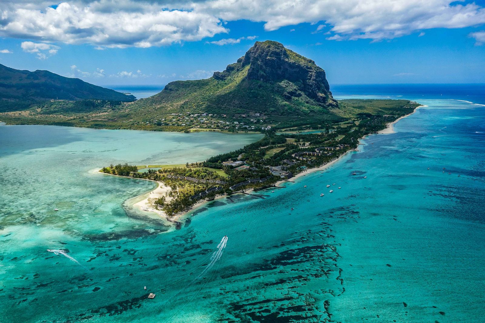 Island beach in Mauritius